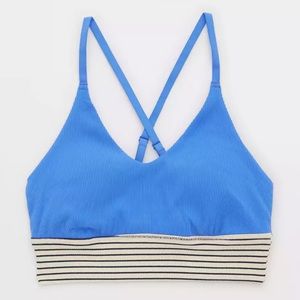❤️2 for 24! OFFLINE By Aerie Ribbed Scoop Sports Bra in Blue